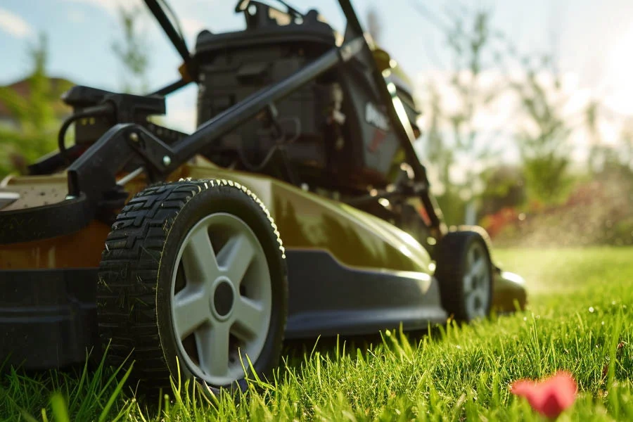 small electric push mower